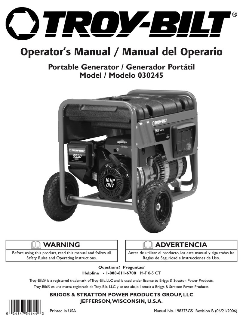 Troy-Bilt 30245 Operator's manual
