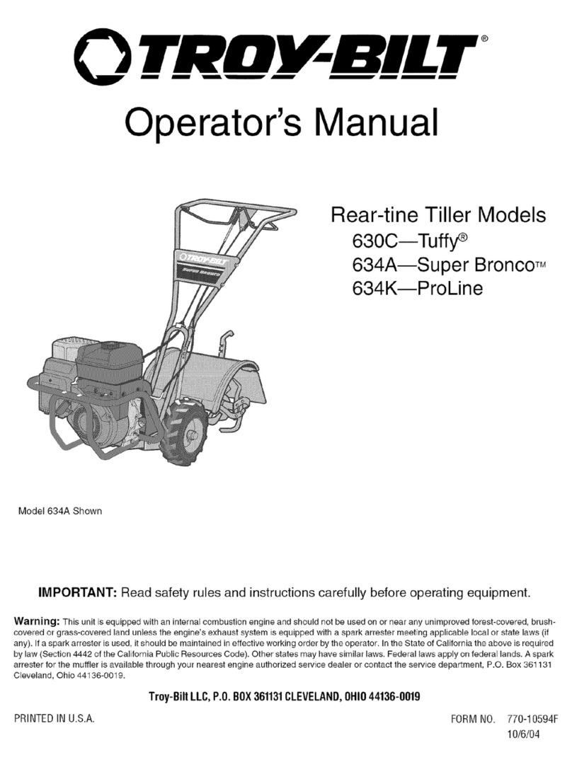 Troy-Bilt TUFFY 634A Operator's manual