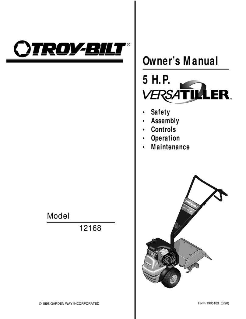 Troy-Bilt VersaTiller 12168 owner's manual Troy-Bilt VersaTiller 12168 owner's manual