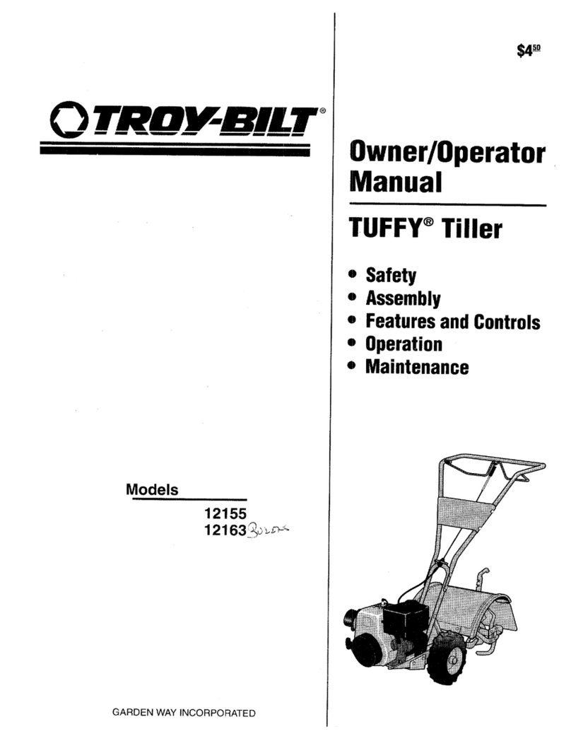 Troy-Bilt 12155 Owner's/operator's manual