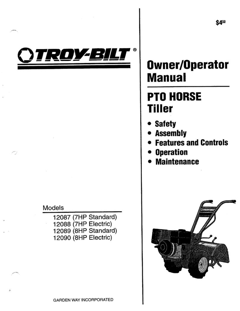 Troy-Bilt 12087 Owner's/operator's manual