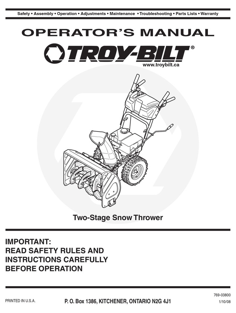 Troy-Bilt 769-03800 Operator's manual