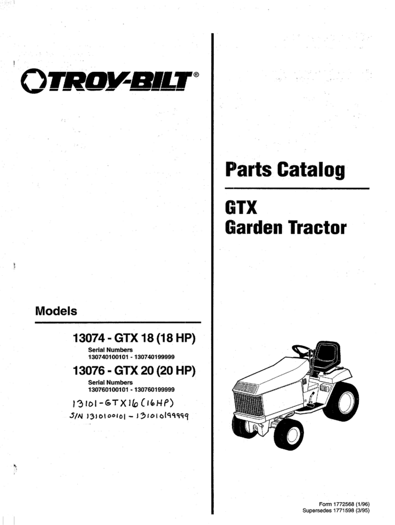 Troy-Bilt 13076-GTX 20 Instruction Manual Troy-Bilt 13076-GTX 20 Instruction Manual
