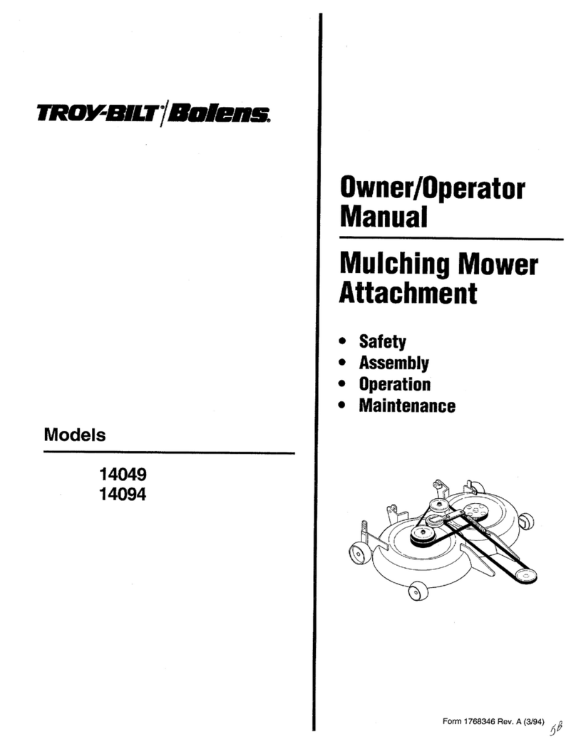 Troy-Bilt 14049 Owner's/operator's manual