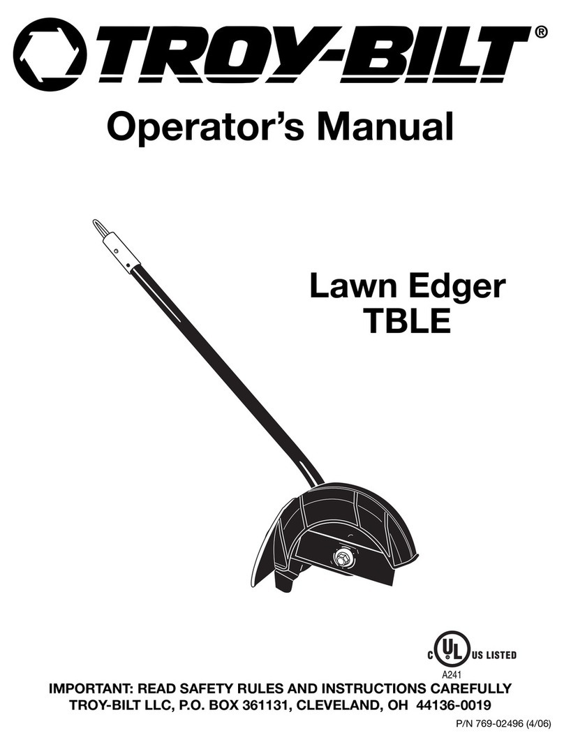 Troy-Bilt TBLE Operator's manual