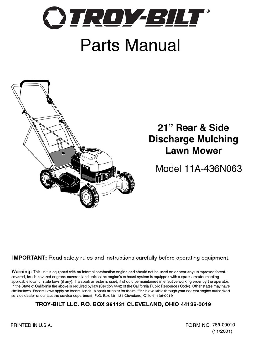 Troy-Bilt 11A-436N063 parts manual