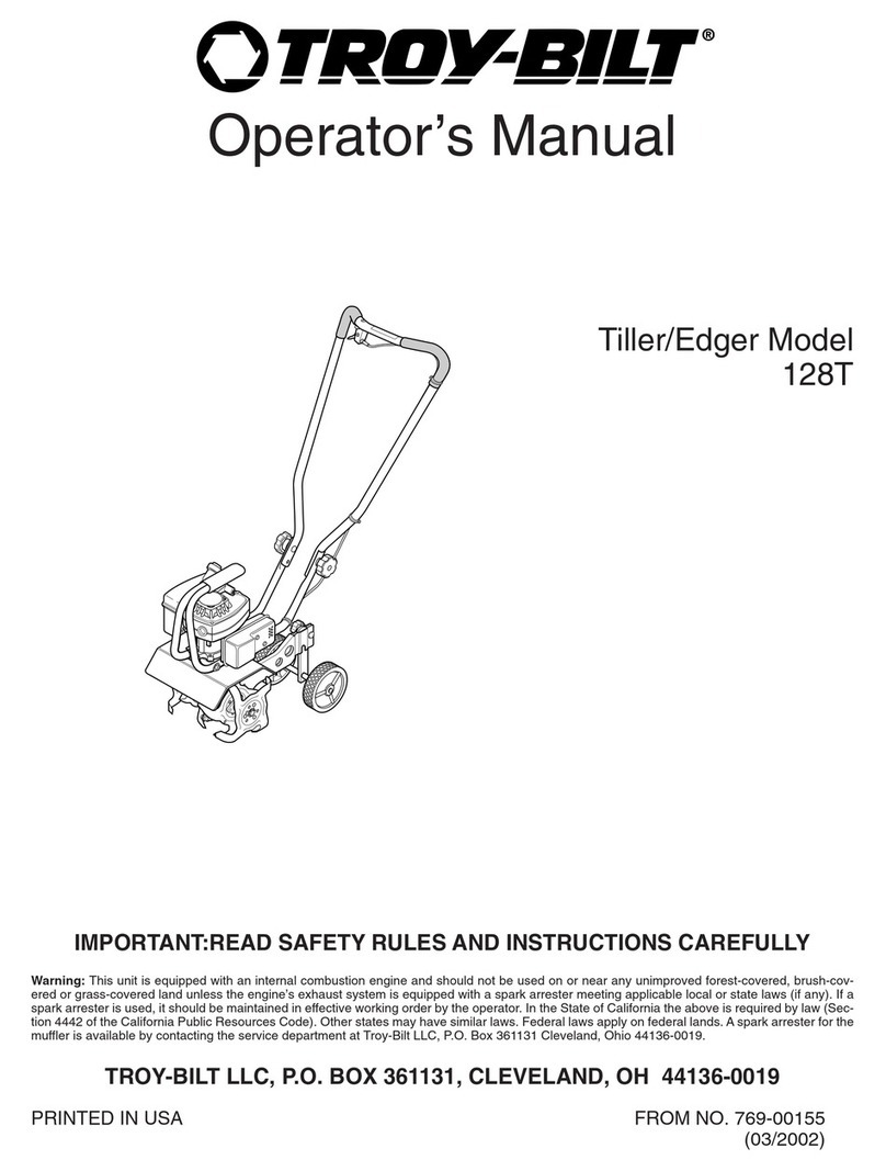Troy-Bilt 128T User manual Troy-Bilt 128T User manual