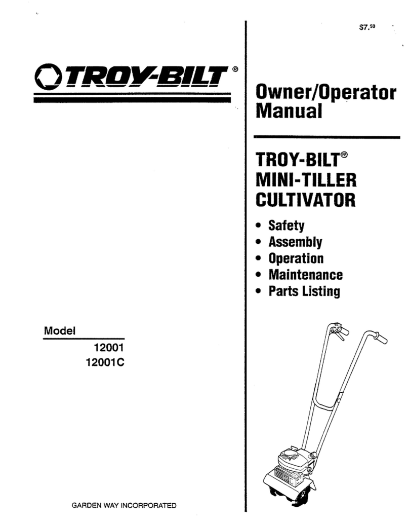 Troy-Bilt 12001C Owner's/operator's manual