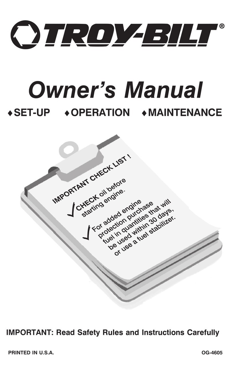 Troy-Bilt OG-4605 owner's manual