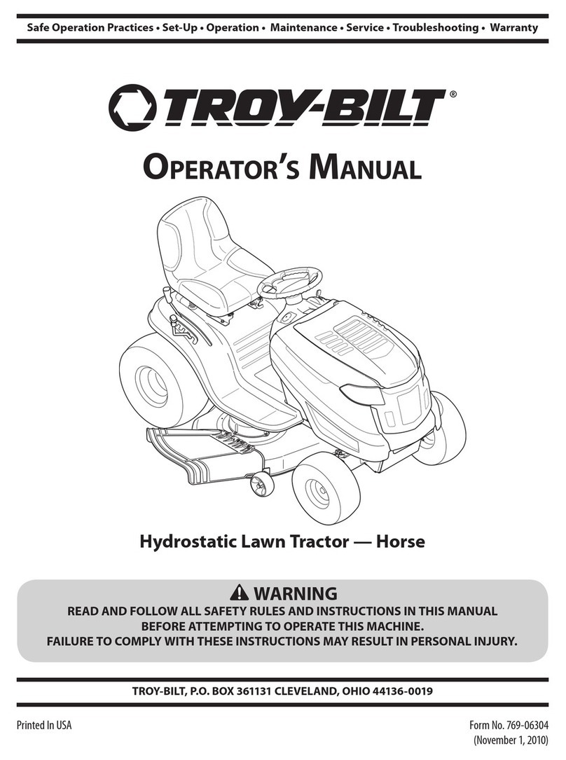 Troy-Bilt HYDROSTATIC LAWN TRACTOR - HORSE 769-06304 User manual Troy-Bilt HYDROSTATIC LAWN TRACTOR - HORSE 769-06304 User manual