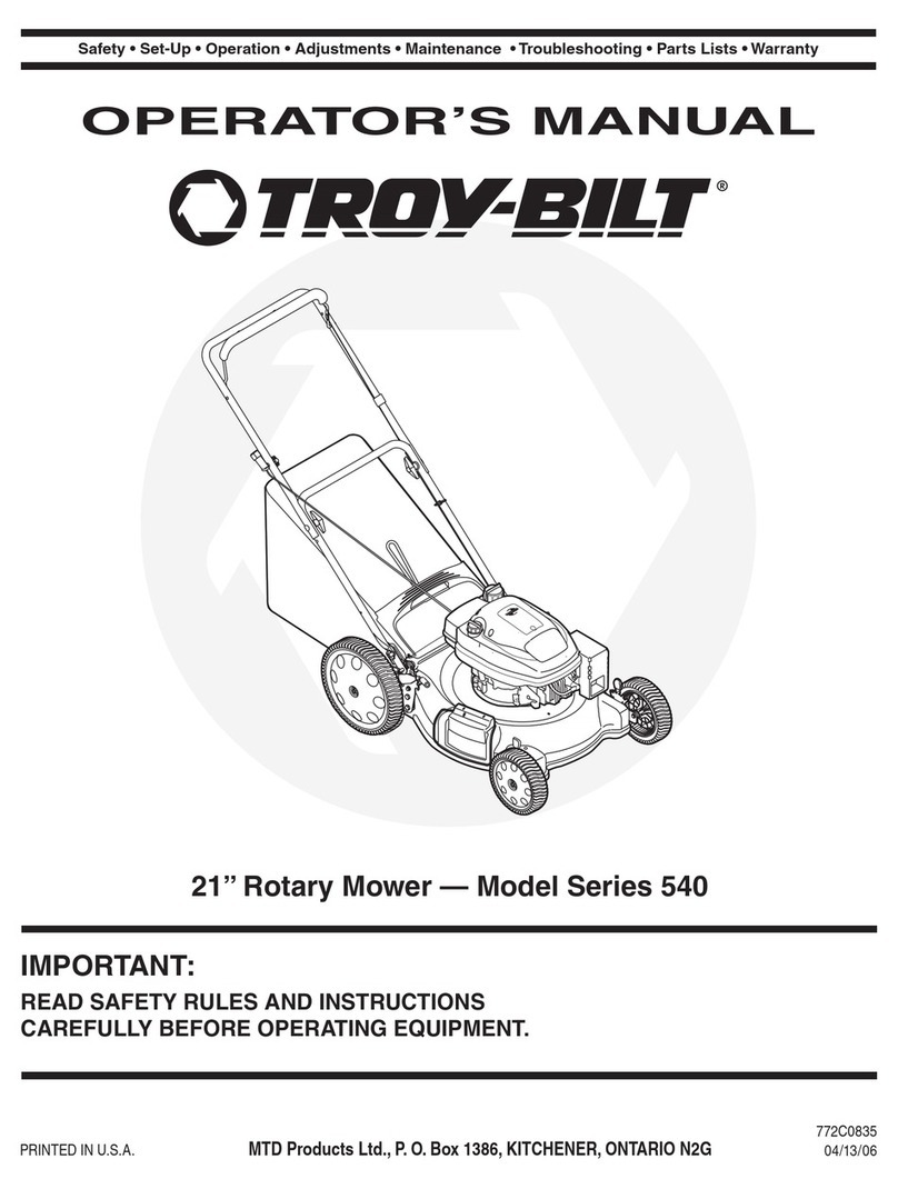 Troy-Bilt 540 Series User manual