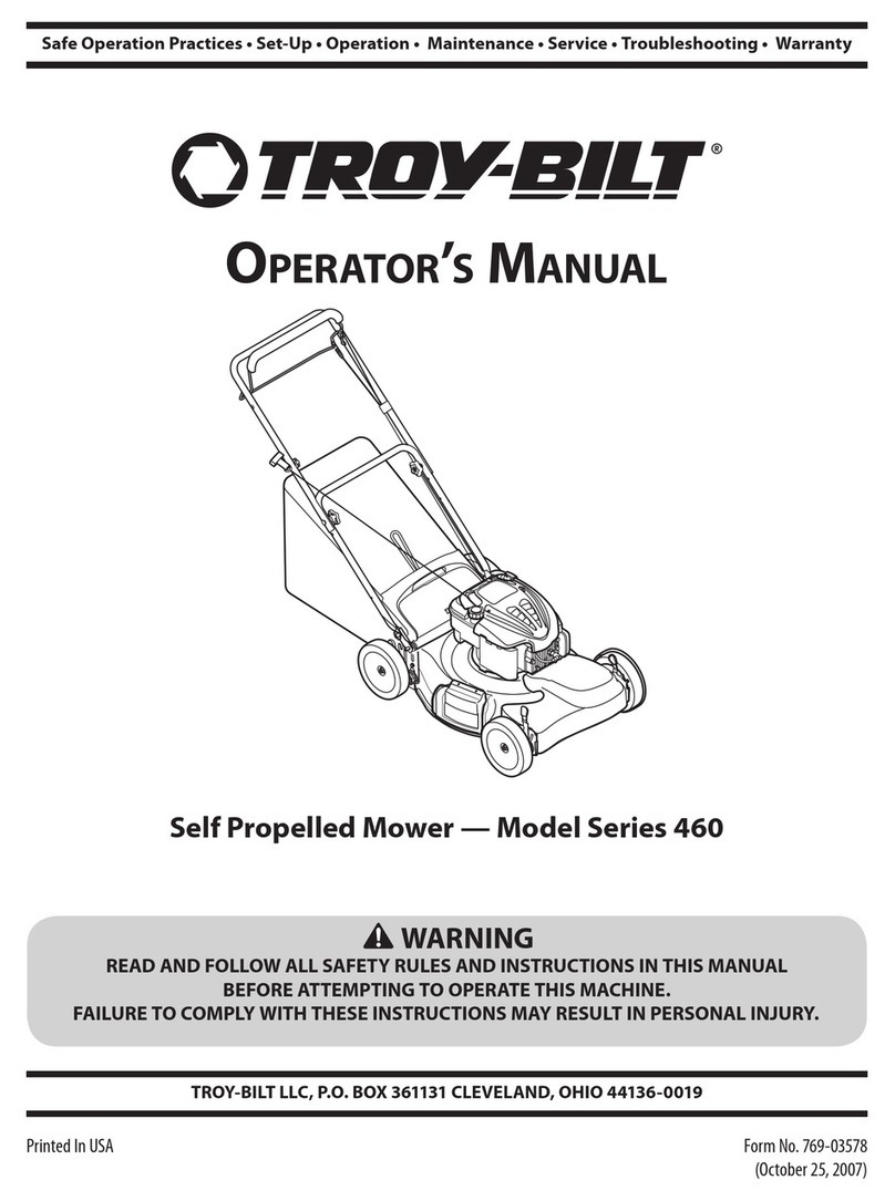 Troy-Bilt 460 Series Operator's manual