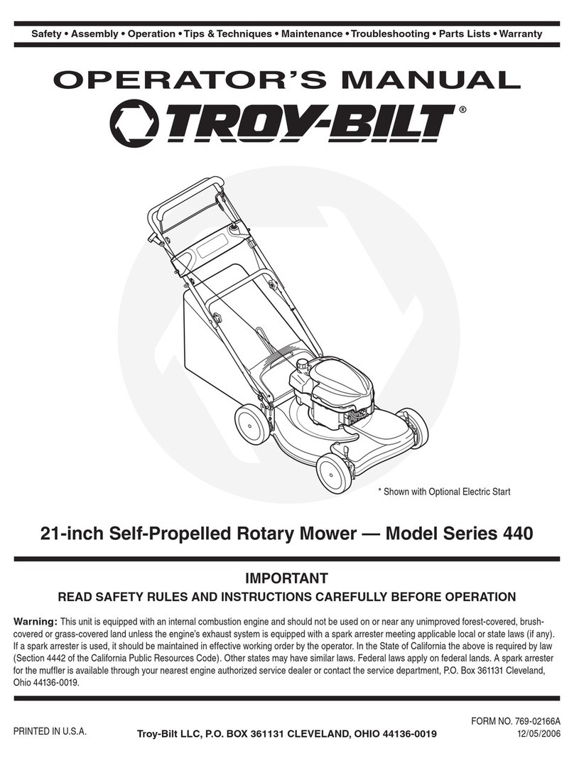 Troy-Bilt 440 Series User manual