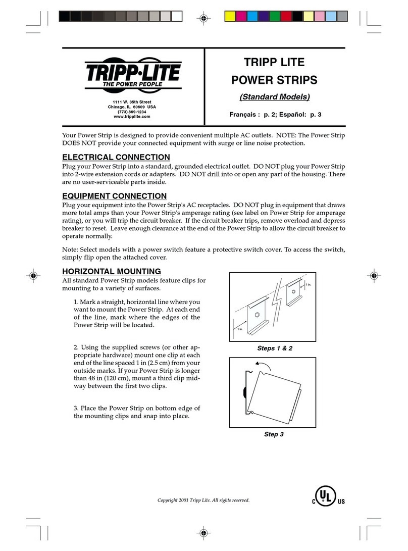 Tripp Lite Surge Protector user manual