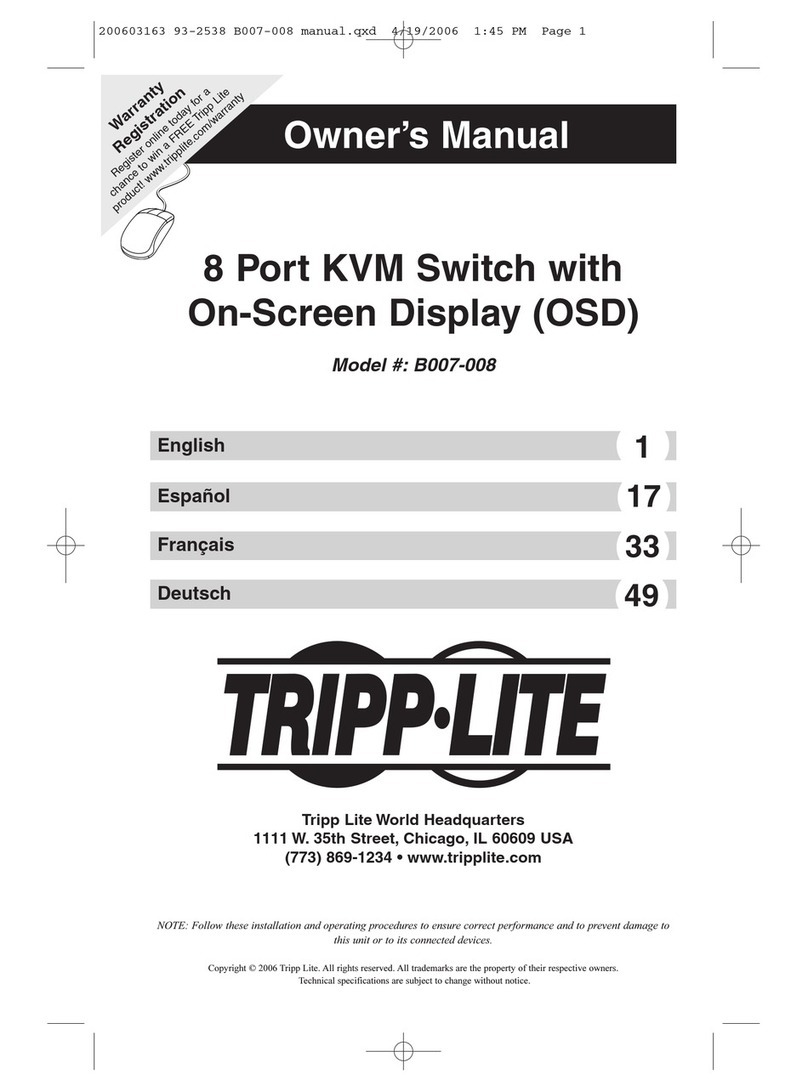 Tripp Lite B007-008 owner's manual