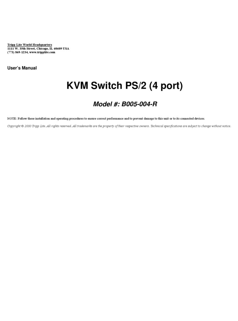 Tripp Lite B005-004-R User manual Tripp Lite B005-004-R User manual