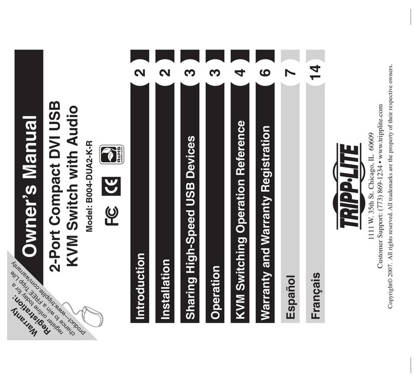 Tripp Lite B004-DUA2-K-R User manual Tripp Lite B004-DUA2-K-R User manual