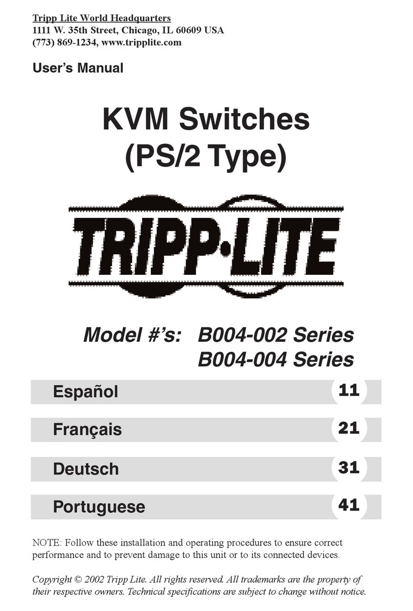 Tripp Lite B004-002 Series User manual