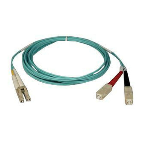 Tripp Lite Multimode Fiber Optics 1-meter N816-01M User manual Tripp Lite Multimode Fiber Optics 1-meter N816-01M User manual