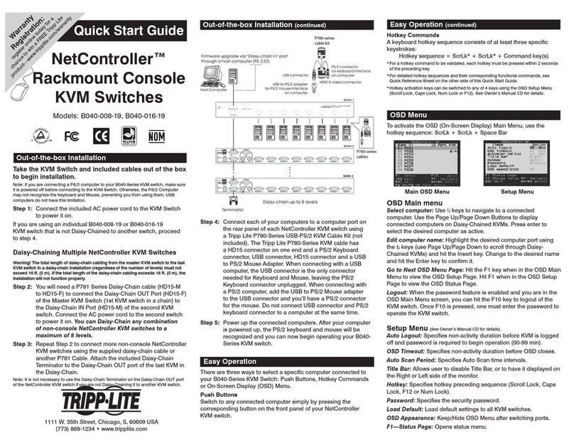 Tripp Lite NetController B040-008-19 User manual