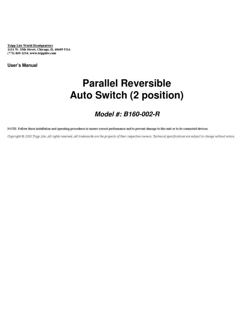 Tripp Lite B160-002-R User manual