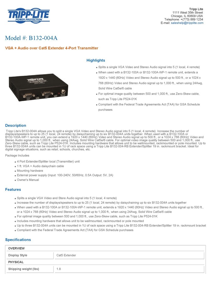Tripp Lite B132-004A User manual