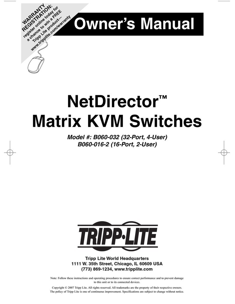Tripp Lite NetDirector B060-016-2 User manual Tripp Lite NetDirector B060-016-2 User manual
