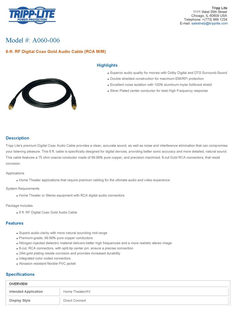 Tripp Lite A060-006 User manual