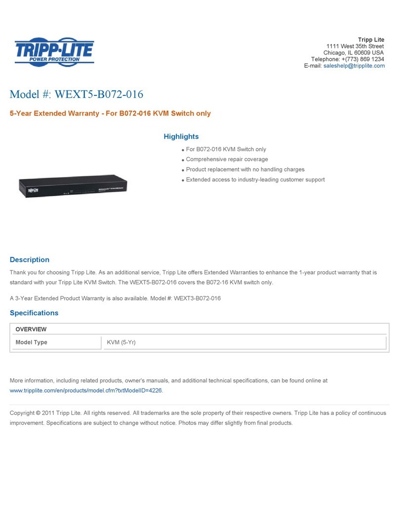 Tripp Lite WEXT5-B072-016 User manual