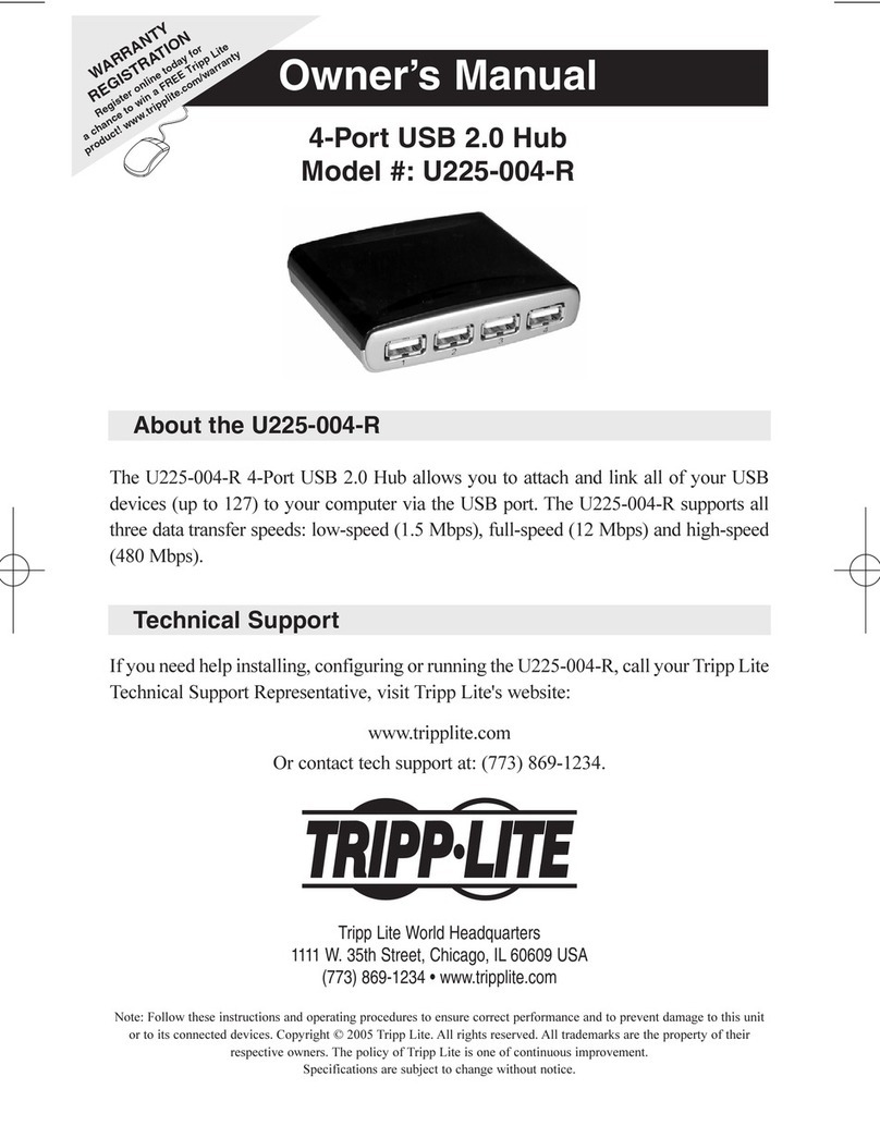 Tripp Lite U225-004-R User manual