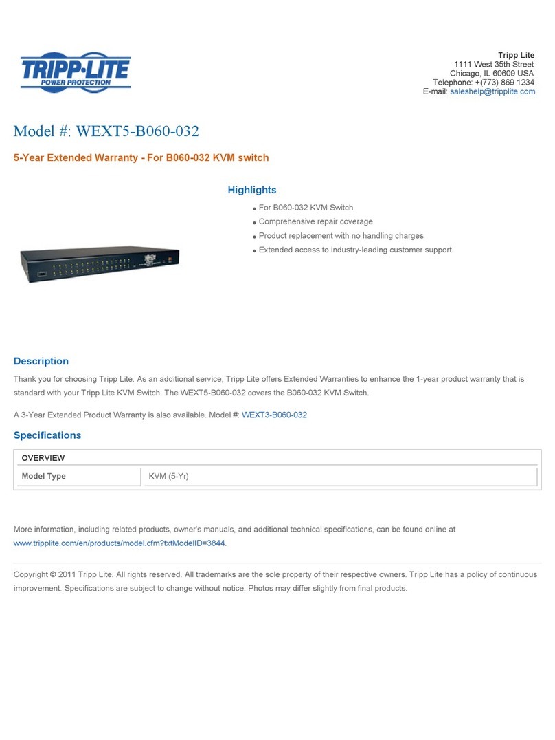 Tripp Lite WEXT5-B060-032 Specification sheet Tripp Lite WEXT5-B060-032 Specification sheet