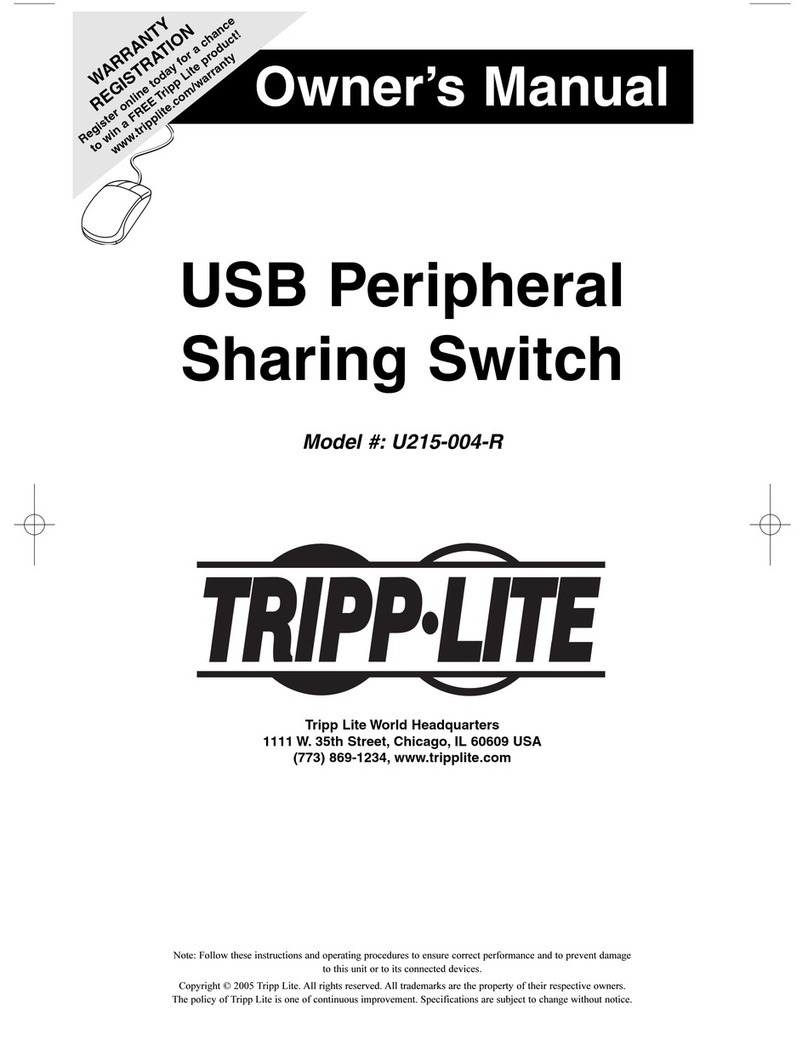 Tripp Lite U215-004-R owner's manual