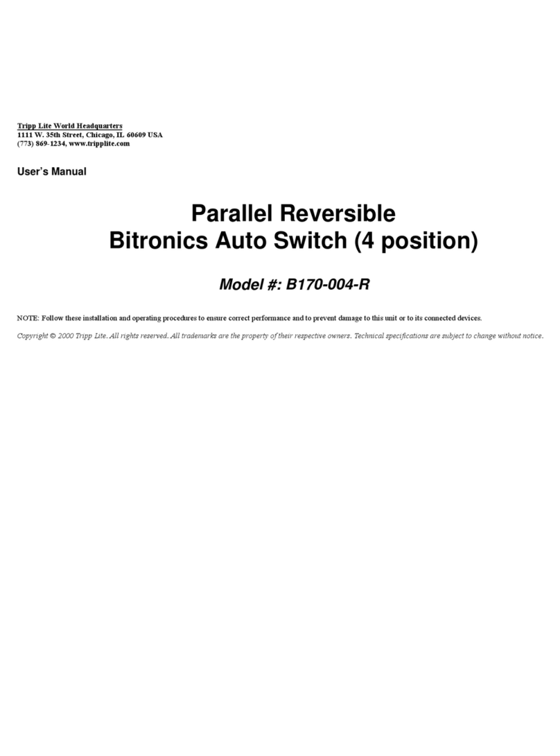 Tripp Lite B170-004-R user manual