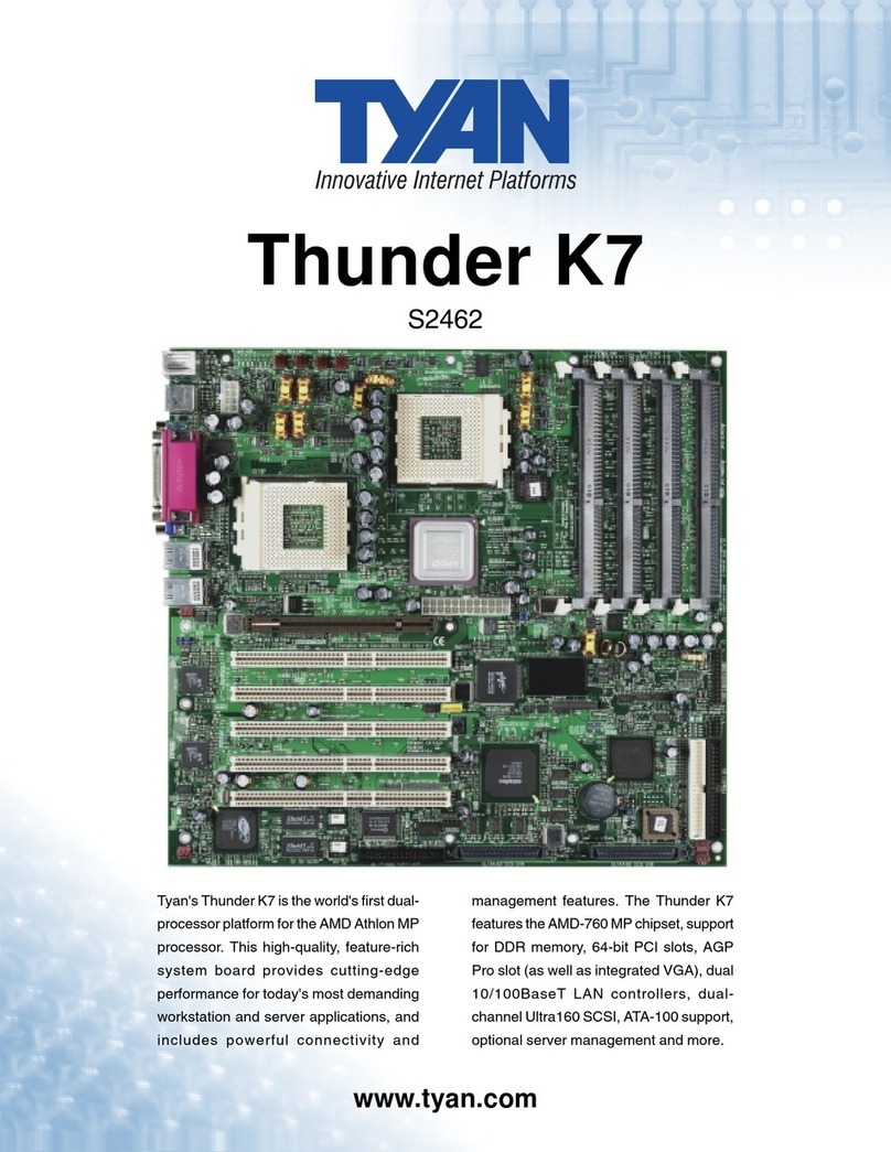 TYAN THUNDER K7 datasheet
