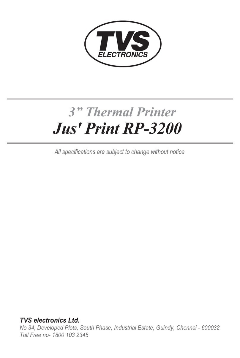 TVS electronics Jus' Print RP-3200 User manual TVS electronics Jus' Print RP-3200 User manual