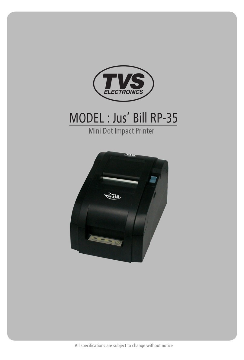 TVS electronics Jus' Bill RP-35 User manual TVS electronics Jus' Bill RP-35 User manual
