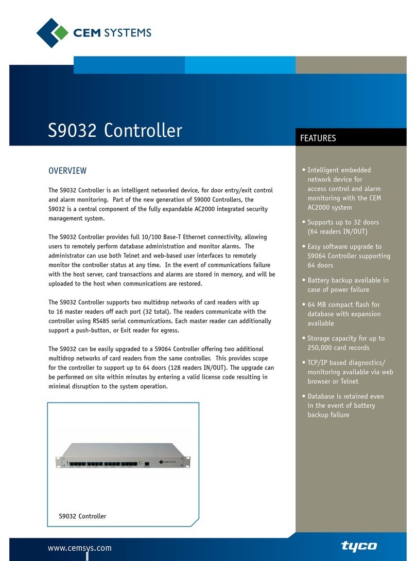 CEM Systems CEM Systems S9032 Specifications