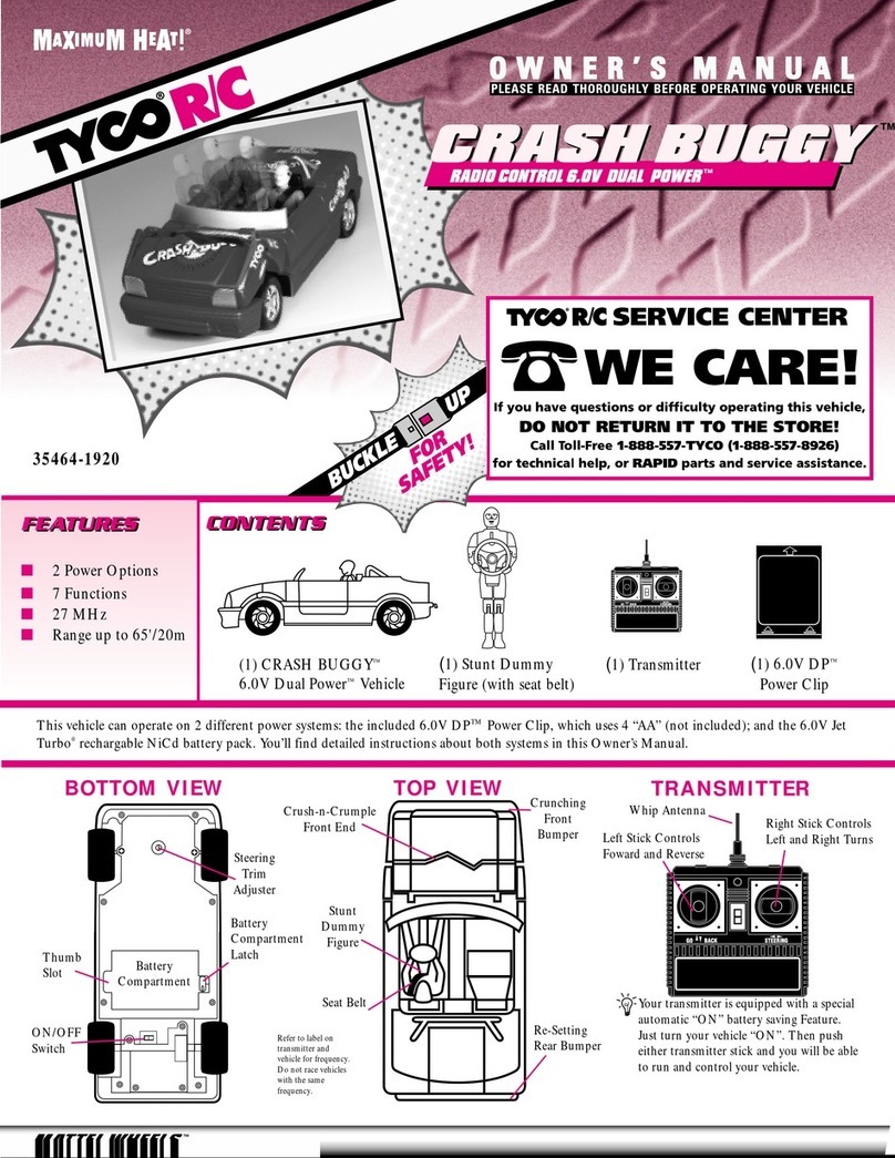 Tyco CRASH BUGGY 35464-1920 owner's manual