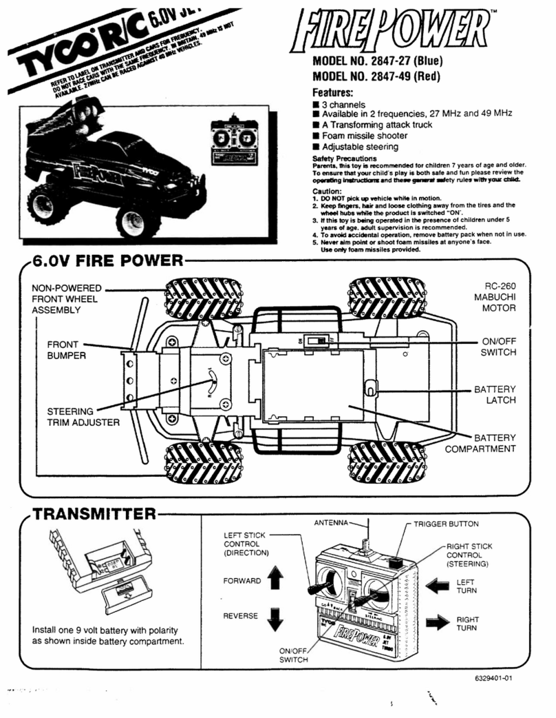 Tyco R/C 2847-49 User manual
