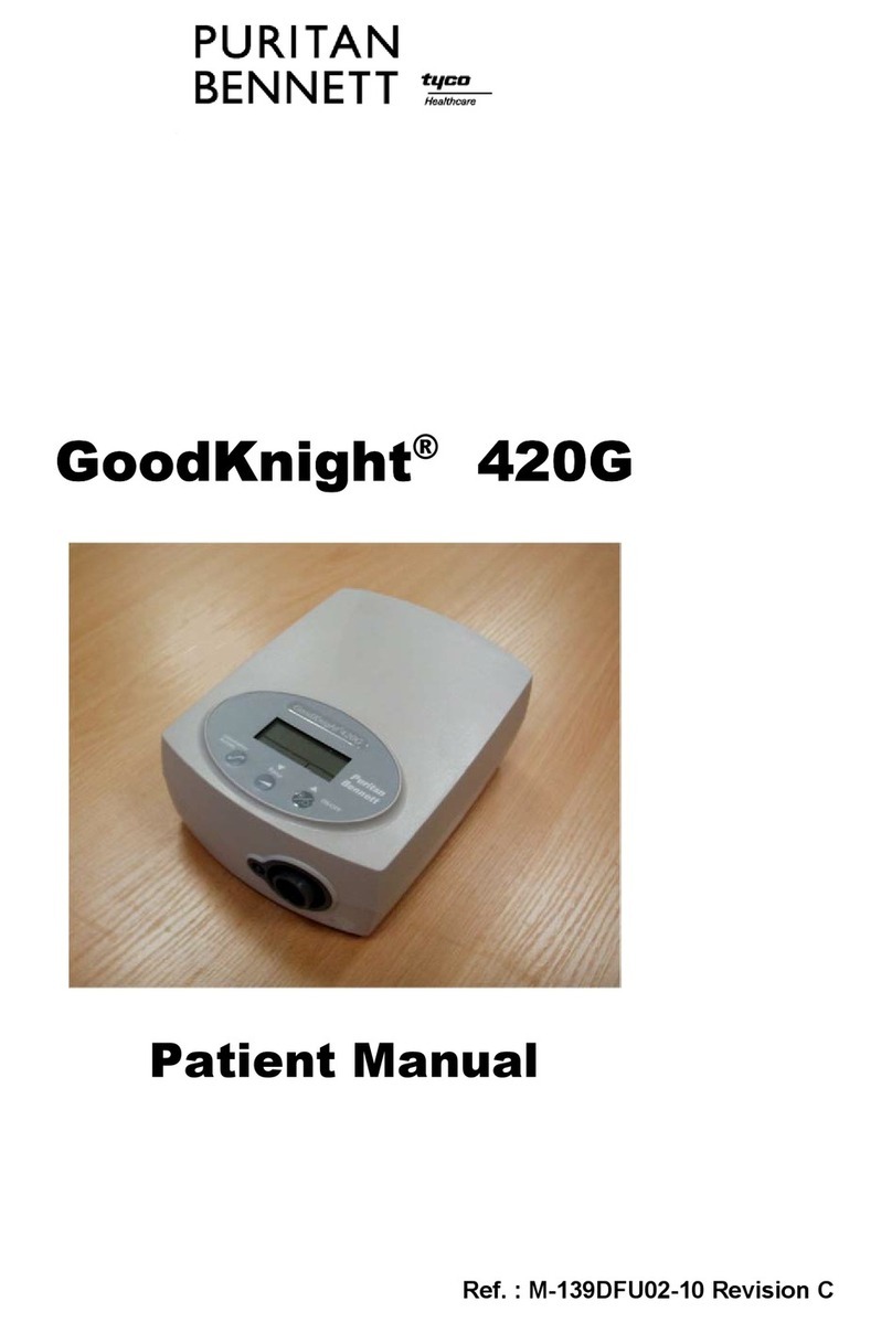 Puritan Bennett GoodKnight 420G Patient manual Puritan Bennett GoodKnight 420G Patient manual