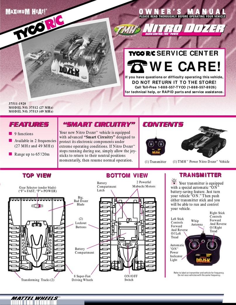 Tyco R/C 37512 owner's manual