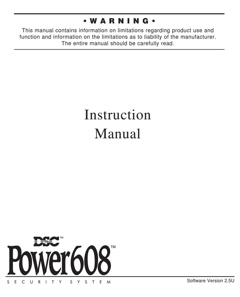DSC Power608 instruction manual