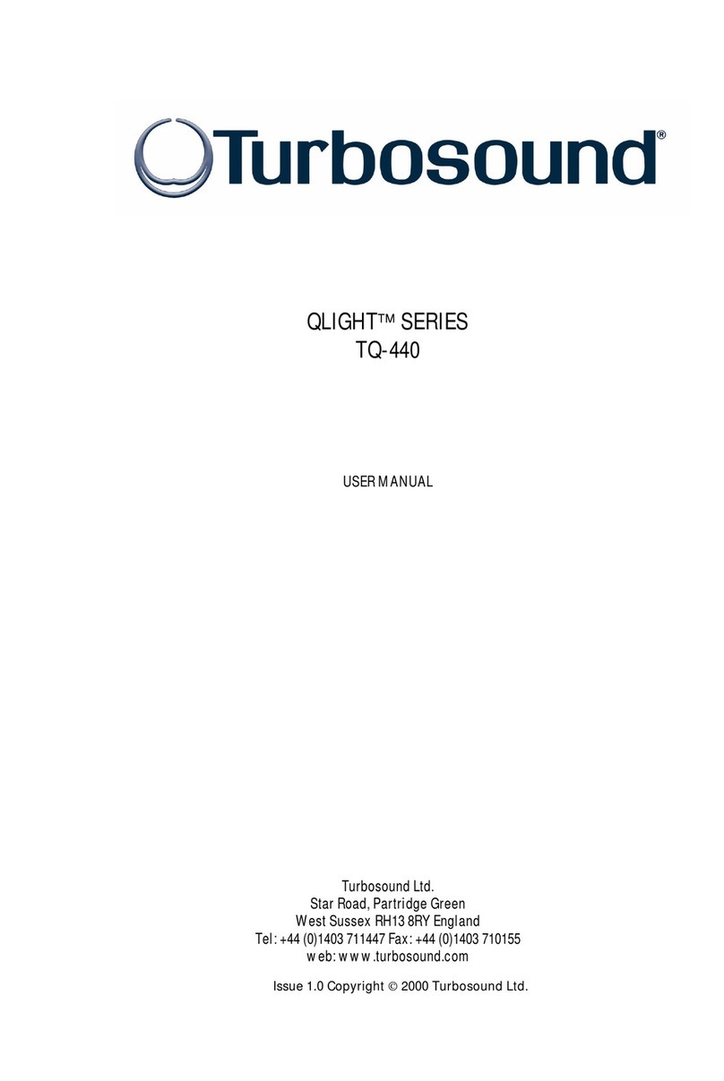 Turbosound QLIGHT TQ-440 User manual Turbosound QLIGHT TQ-440 User manual