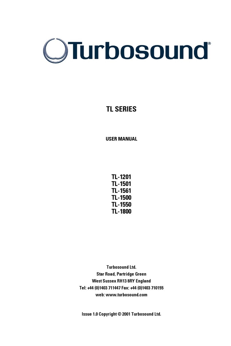 Turbosound TL-1201 User manual Turbosound TL-1201 User manual