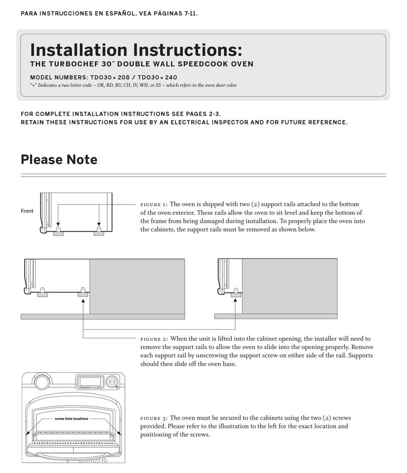 TurboChef TD030* 208 User manual