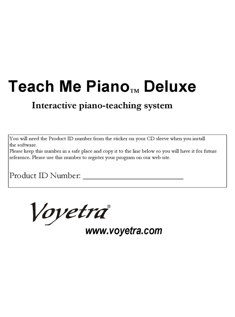 Voyetra Turtle Beach teach Me Piano Deluxe user manual