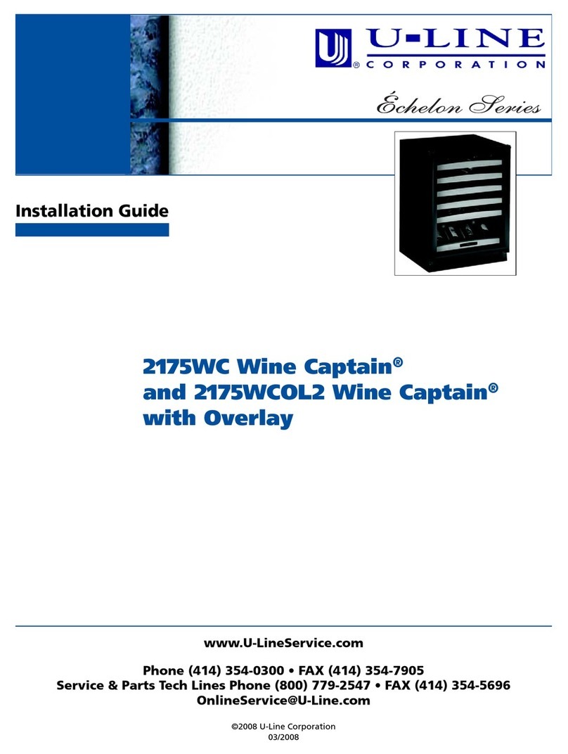 U-Line 2175WC User manual U-Line 2175WC User manual