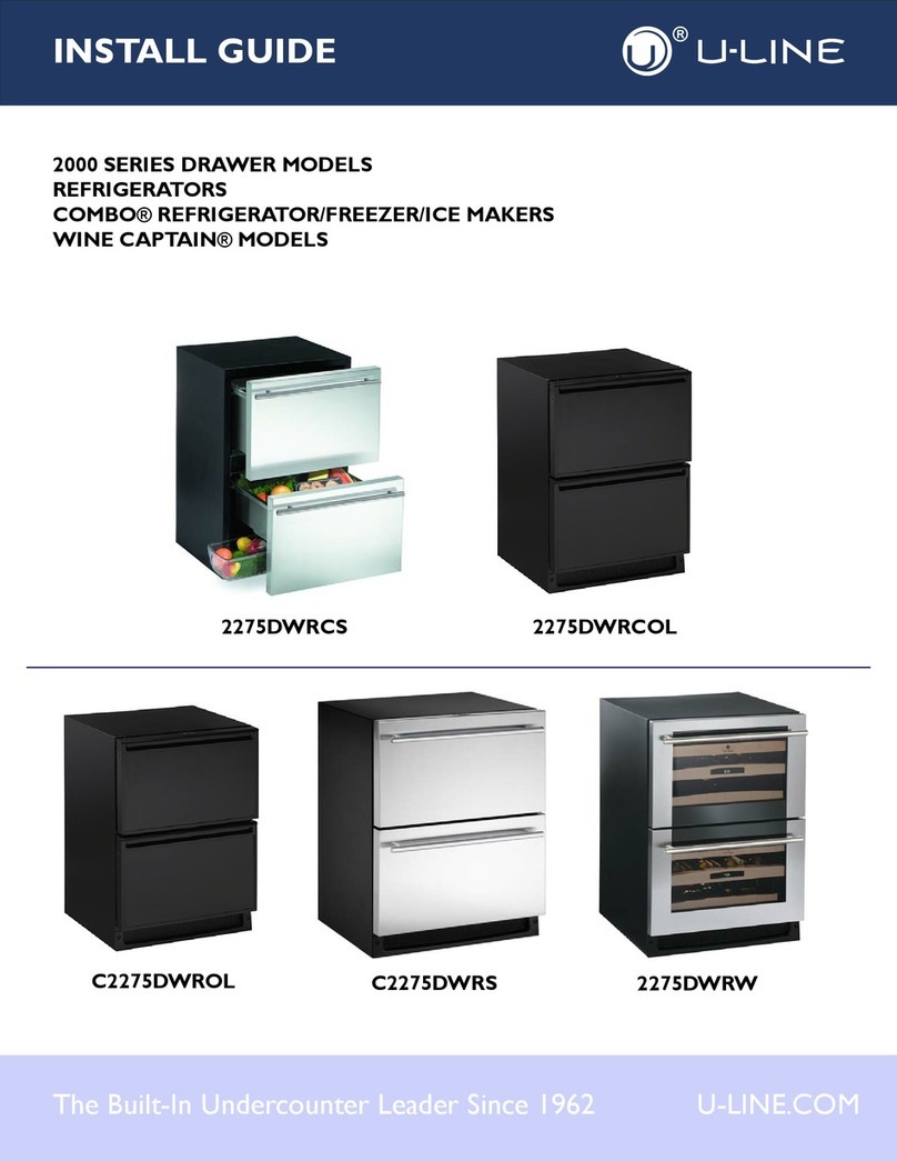 U-Line WINE CAPTAIN 2275DWRCOL User manual U-Line WINE CAPTAIN 2275DWRCOL User manual