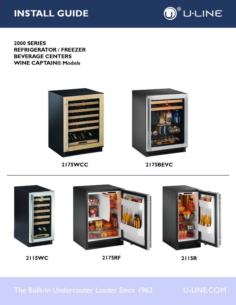 U-Line WINE CAPTAIN 2115R User manual