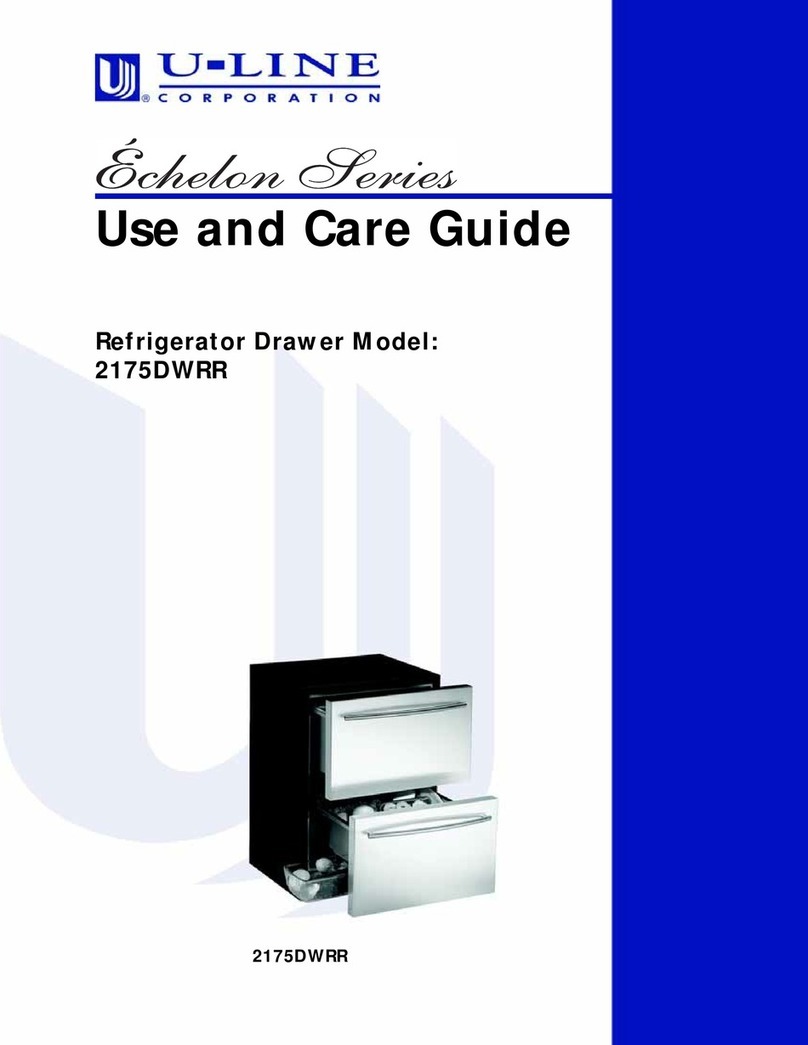 U-Line 2175DWRR User manual